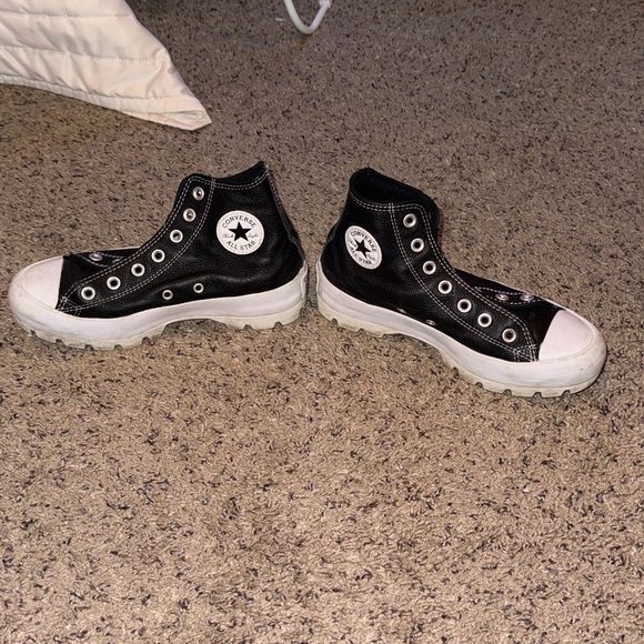 Converse Black and White All Star Sneakers - Picture 2 of 5